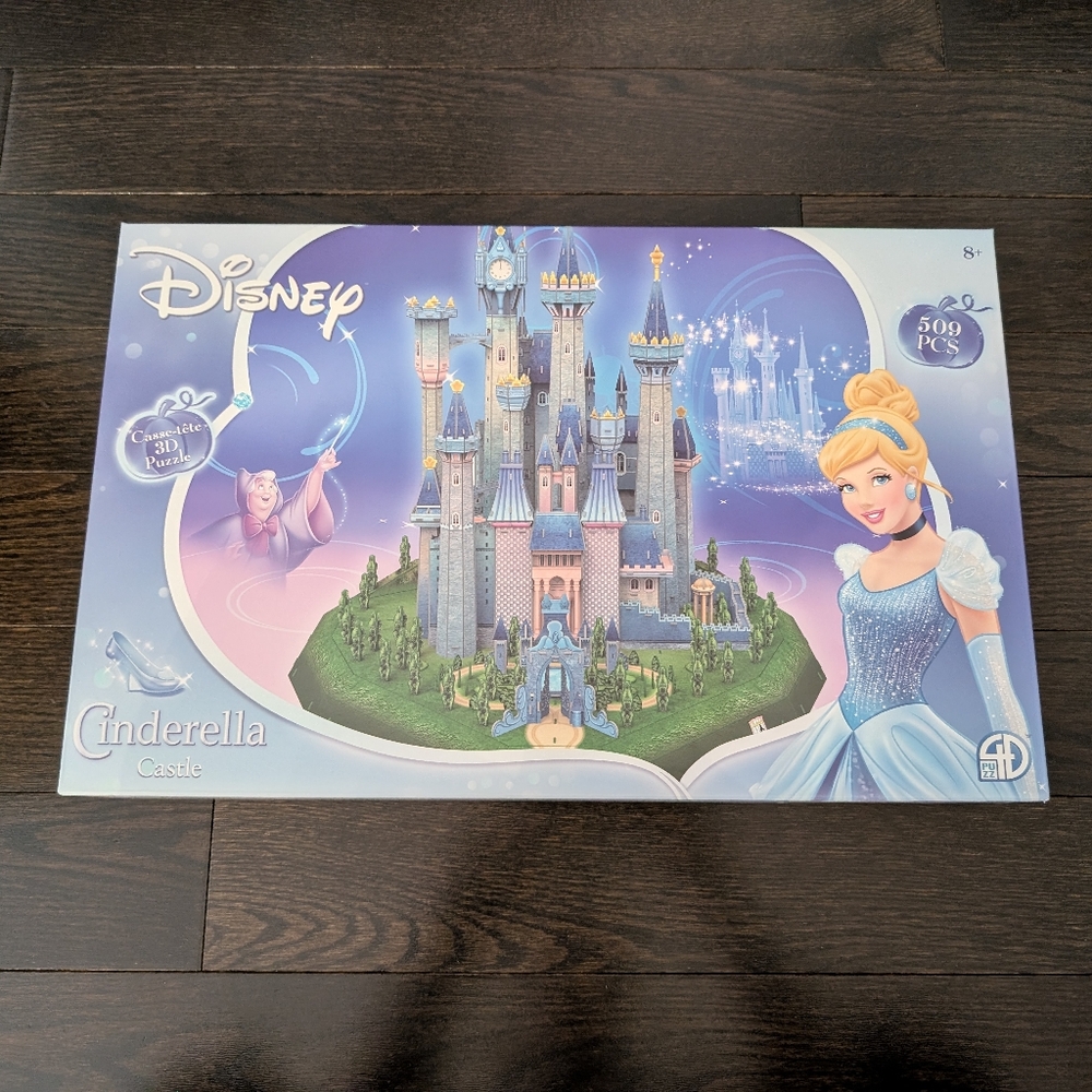 NEW Disney Cinderella Castle 3D Puzzle, 509 Pcs, 4D Cityscape